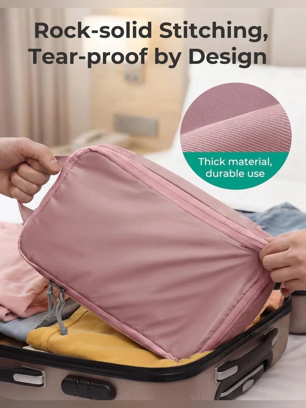 BAGSMART 6 Set/4 Set/2 Set Compression Packing Cubes for Travel